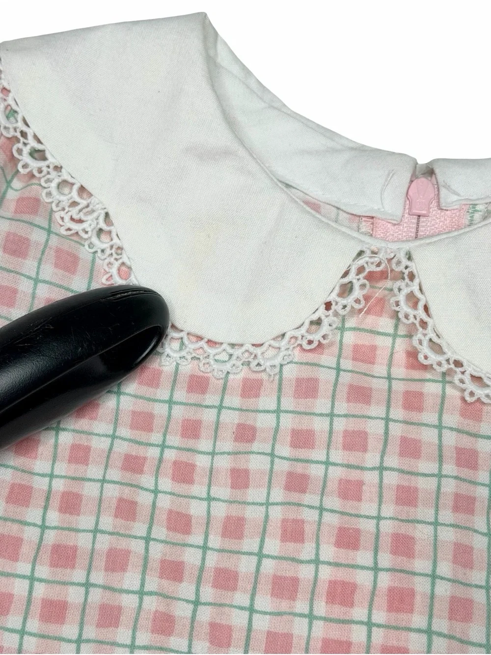 Vintage‎ Handmade Puff Sleeve Peter Pan Collar Dress